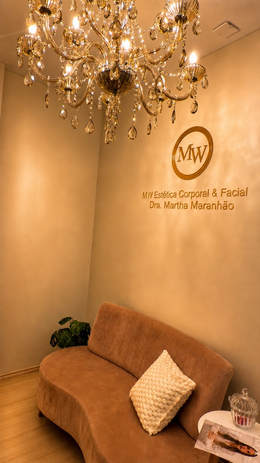 Recepção da MW Estética Corporal